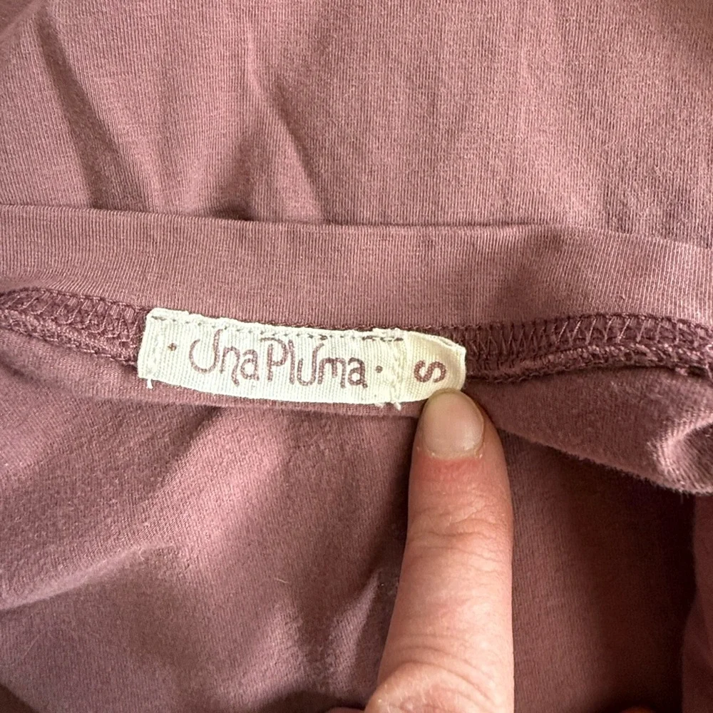 Long-Sleeve Scoop Neck Bodysuit in Dusty Rose - Picture 3 of 4